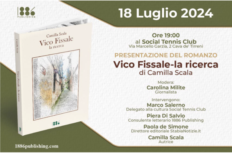 “Vico Fissale – La ricerca” A Cava de’Tirreni il racconto di un’epoca nel romanzo di Camilla Scala